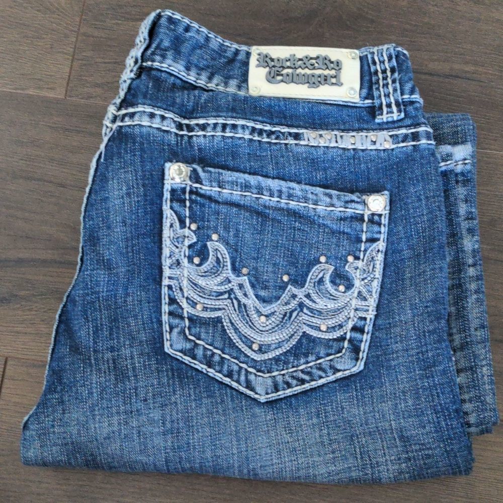 Rock & Roll Cowgirl Midrise Bootcut Jeans size 31